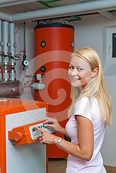 Woman in the boiler