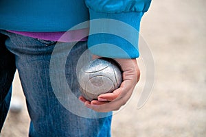 Woman with boule photo
