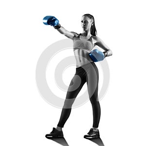 Woman Boxer Posing