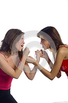 Woman boxing