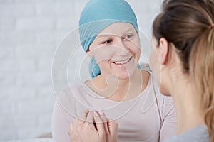 Woman with brain tumor photo