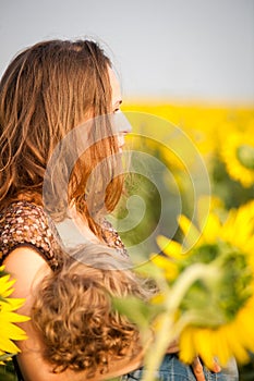 Woman breastfeeding baby