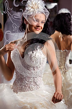 Woman in Bridal Shop