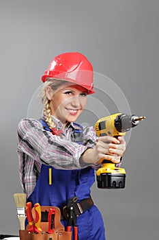 Woman builder