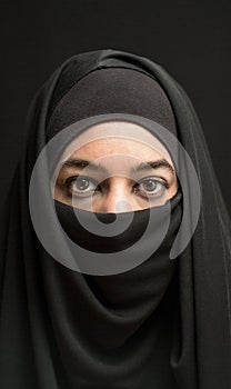 Woman in burka