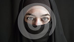 Woman in burka photo