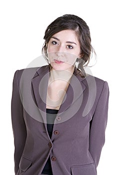 Woman in business clothing