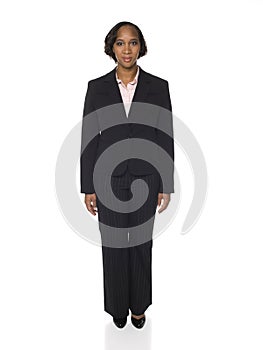 Woman in Business Suit Facing Front