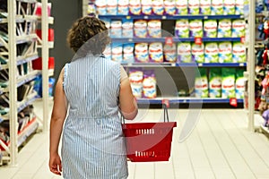 woman,buyer, shopper,grocery, products