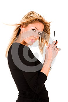 Woman calling by mobile phone