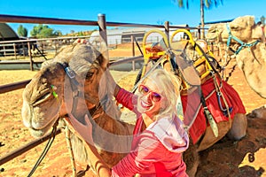 Woman with camel