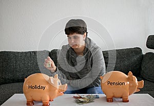 Woman can not decide what to save, holiday or pension