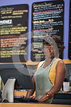 Woman at Cash Register