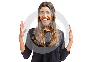 Woman Celebrating New Opportunity