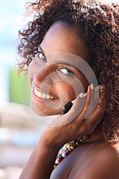 Woman on cell phone