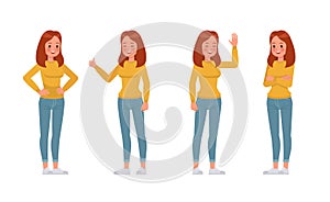 Woman character vector design. no2