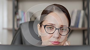 Woman Chats On computer