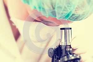 Woman in chemistry lab