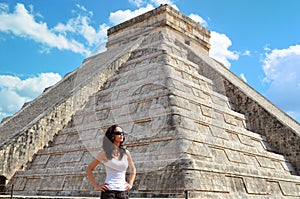 Woman in Chichen Itza Mexico