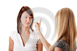 Woman chief chides guilty employee