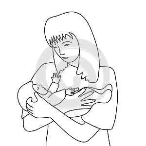 Woman and child