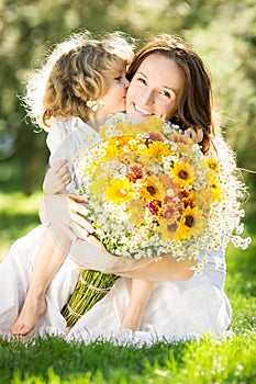 Una mujer a posesión de flores 