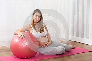 Woman at childbirth class