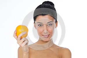 Woman with citrus