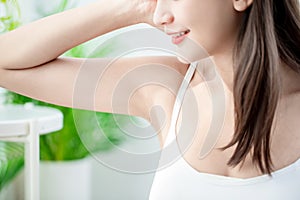 Woman with clean underarm photo