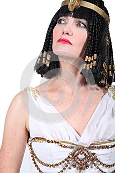 Woman in Cleopatra costume