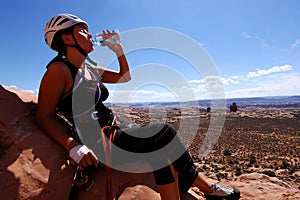 Woman climber