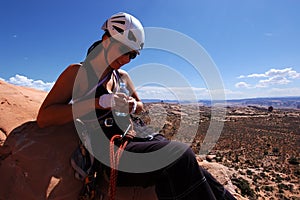 Woman climber