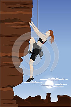 Woman climber
