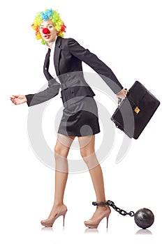 Woman clown