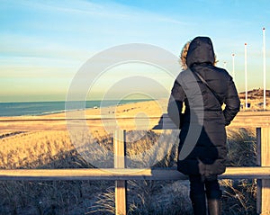 Depressed lonely woman