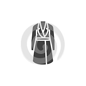 Woman coat vector icon