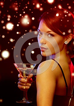 Woman with cocktail