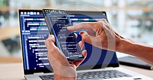 Woman Coder Working On Web Development