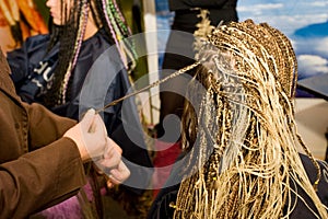 Woman coiffure.