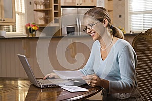 Woman on computer