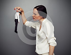 Woman considering her subordinate