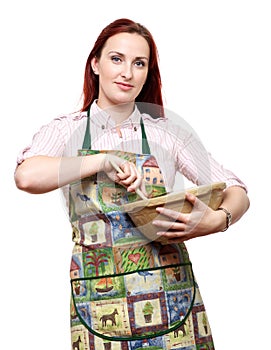 Woman cooking and baking