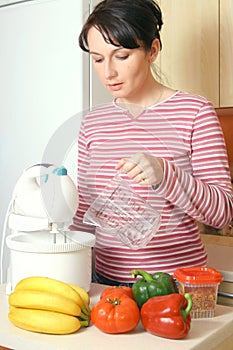 Woman cooking in the kitchen