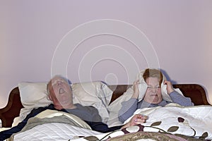 Woman Coping with Snoring Husband
