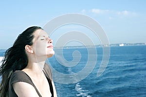 Woman on cruise ship 3