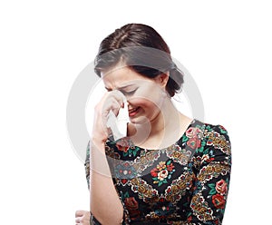 Woman crying