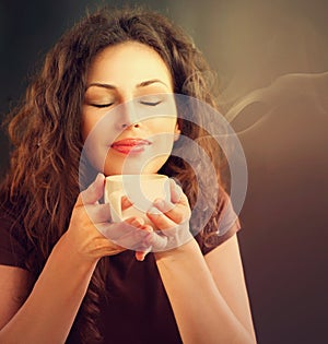 Woman With Cup of Coffee