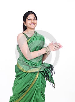 Woman dancing happly