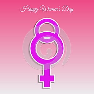 Woman day 8 march card eps 10