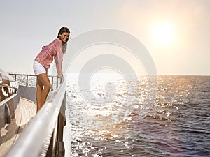 Woman on Deck of Boat
